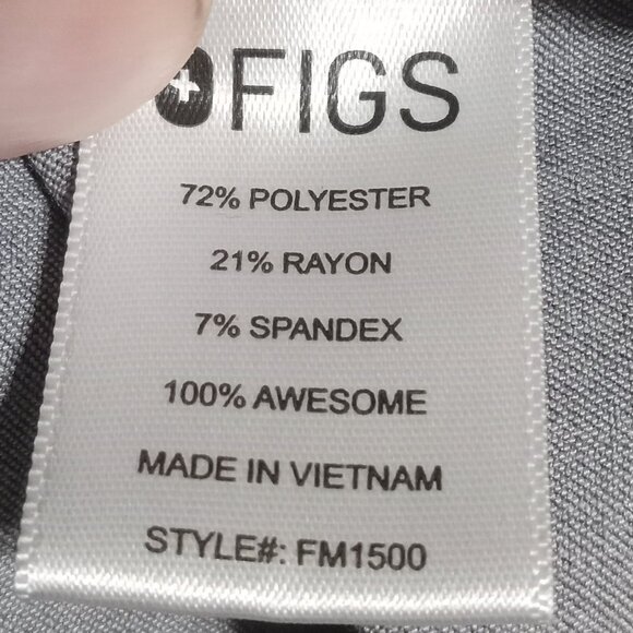 Figs Men's Technical Collection Leon 2 Pocket Scrub Top FM1500 Size XXL Graphite - Picture 7 of 7